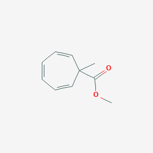 molecular formula C10H12O2 B14644564 Methyl 1-methylcyclohepta-2,4,6-triene-1-carboxylate CAS No. 52433-02-0