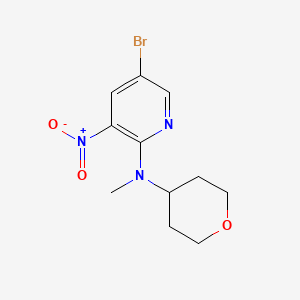 5-bromo-N-methyl-3-nitro-N-(oxan-4-yl)pyridin-2-amine