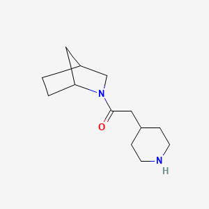 1-{2-Azabicyclo[2.2.1]heptan-2-yl}-2-(piperidin-4-yl)ethan-1-one