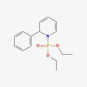 molecular formula C15H20NO3P B14644611 Diethyl (2-phenylpyridin-1(2H)-yl)phosphonate CAS No. 53334-77-3