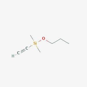 molecular formula C7H14OSi B14644636 Ethynyl(dimethyl)propoxysilane CAS No. 52673-44-6