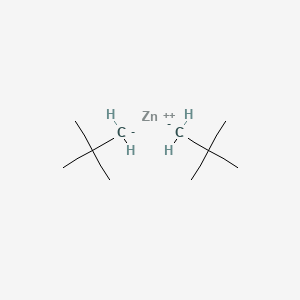 molecular formula C10H22Zn B14644638 Zinc, bis(2,2-dimethylpropyl)- CAS No. 54773-23-8