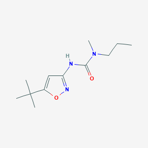 molecular formula C12H21N3O2 B14644664 N'-(5-tert-Butyl-1,2-oxazol-3-yl)-N-methyl-N-propylurea CAS No. 55808-75-8