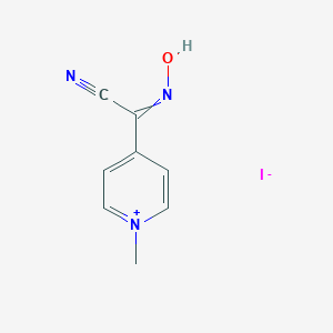 molecular formula C8H8IN3O B146447 2-Hydroxyimino-2-(1-methylpyridin-1-ium-4-yl)acetonitrile;iodide CAS No. 35013-90-2