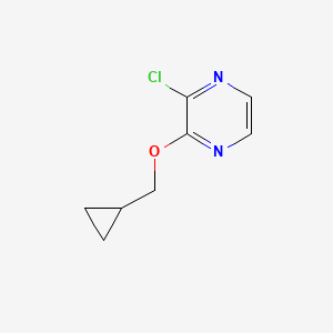 molecular formula C8H9ClN2O B1464478 2-Chloro-3-(cyclopropylmethoxy)pyrazine CAS No. 1248412-34-1