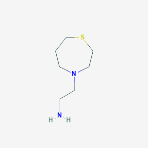 molecular formula C7H16N2S B1464480 2-(1,4-噻氮杂环-4-基)乙胺 CAS No. 118835-37-3