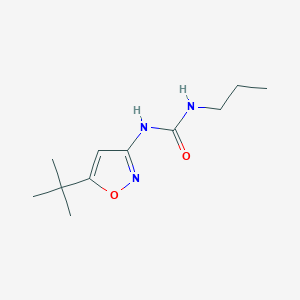 molecular formula C11H19N3O2 B14644802 N-(5-tert-Butyl-1,2-oxazol-3-yl)-N'-propylurea CAS No. 55807-60-8