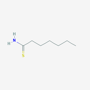 molecular formula C7H15NS B14644850 Heptanethioamide CAS No. 56352-44-4