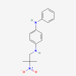 molecular formula C16H19N3O2 B14644876 N~1~-(2-Methyl-2-nitropropyl)-N~4~-phenylbenzene-1,4-diamine CAS No. 54704-23-3