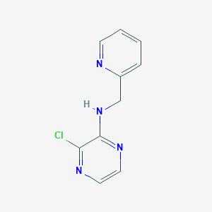 molecular formula C10H9ClN4 B1464488 3-chloro-N-[(pyridin-2-yl)methyl]pyrazin-2-amine CAS No. 1250539-00-4