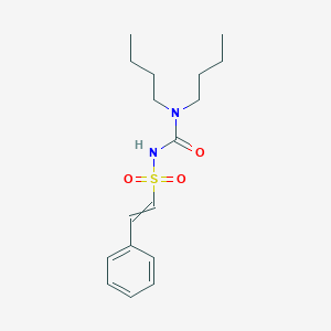 molecular formula C17H26N2O3S B14644903 N-(Dibutylcarbamoyl)-2-phenylethene-1-sulfonamide CAS No. 56753-45-8
