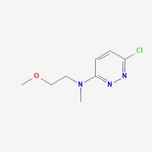 molecular formula C8H12ClN3O B1464493 6-chloro-N-(2-methoxyethyl)-N-methylpyridazin-3-amine CAS No. 89937-23-5