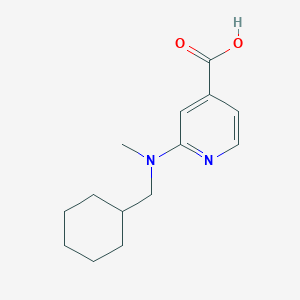 2-[(Cyclohexylmethyl)(methyl)amino]isonicotinic acid