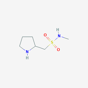 molecular formula C6H14N2O2S B1464497 N-methyl-1-pyrrolidin-2-ylmethanesulfonamide CAS No. 1249539-31-8