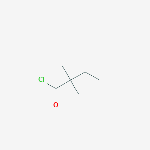 molecular formula C7H13ClO B14644977 2,2,3-Trimethylbutanoyl chloride CAS No. 52912-51-3