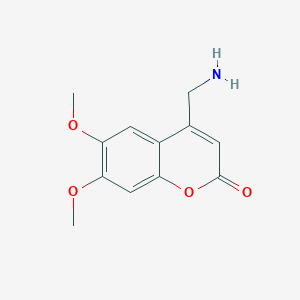 molecular formula C12H13NO4 B014645 4-(Aminomethyl)-6,7-dimethoxycoumarin CAS No. 849042-47-3