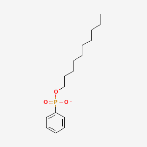 molecular formula C16H26O3P- B14645000 Decyl phenylphosphonate CAS No. 52299-33-9