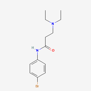 molecular formula C13H19BrN2O B14645128 N-(4-Bromophenyl)-3-(diethylamino)propanamide CAS No. 55042-47-2
