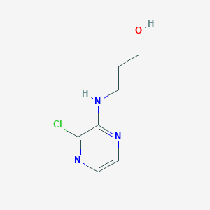 3-[(3-Chloropyrazin-2-yl)amino]propan-1-ol