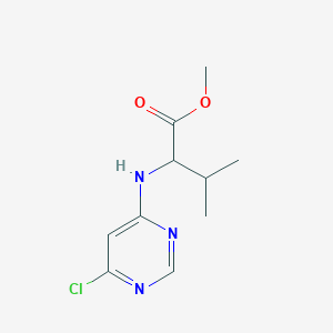 B1464520 Methyl 2-[(6-chloropyrimidin-4-yl)amino]-3-methylbutanoate CAS No. 1531629-78-3
