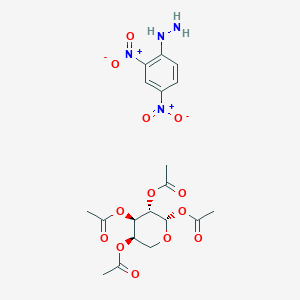 molecular formula C19H24N4O13 B14645251 Tetra-O-acetyl-D-arabinose 2,4-dinitrophenylhydrazine CAS No. 54420-07-4