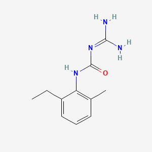 molecular formula C11H16N4O B14645363 Urea, N-(aminoiminomethyl)-N'-(2-ethyl-6-methylphenyl)- CAS No. 55832-00-3