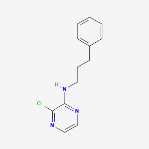 3-chloro-N-(3-phenylpropyl)pyrazin-2-amine