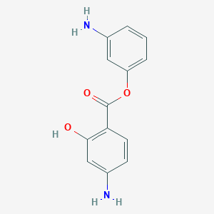 molecular formula C13H12N2O3 B14645401 3-Aminophenyl 4-amino-2-hydroxybenzoate CAS No. 56356-23-1