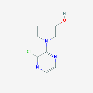 molecular formula C8H12ClN3O B1464541 2-[(3-Chloropyrazin-2-yl)(ethyl)amino]ethan-1-ol CAS No. 1249037-45-3