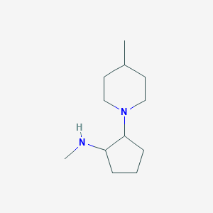 N-methyl-2-(4-methylpiperidin-1-yl)cyclopentan-1-amine