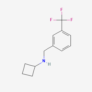 N-{[3-(trifluoromethyl)phenyl]methyl}cyclobutanamine