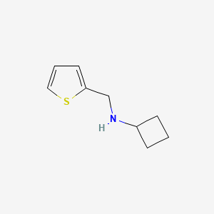 molecular formula C9H13NS B1464545 N-(thiophen-2-ylmethyl)cyclobutanamine CAS No. 1250544-65-0