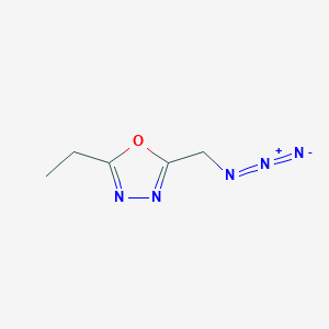 molecular formula C5H7N5O B1464548 2-(Azidomethyl)-5-ethyl-1,3,4-oxadiazole CAS No. 1248165-22-1