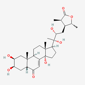 molecular formula C29H44O8 B14645483 Isocyasterone CAS No. 54082-42-7