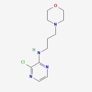 molecular formula C11H17ClN4O B1464549 3-chloro-N-[3-(morpholin-4-yl)propyl]pyrazin-2-amine CAS No. 1284185-49-4