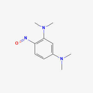 molecular formula C10H15N3O B14645500 N~1~,N~1~,N~3~,N~3~-Tetramethyl-4-nitrosobenzene-1,3-diamine CAS No. 52695-14-4