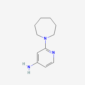 molecular formula C11H17N3 B1464551 2-(Azepan-1-yl)pyridin-4-amine CAS No. 1248152-10-4