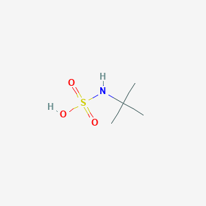 molecular formula C4H11NO3S B14645531 Sulfamic acid, (1,1-dimethylethyl)- CAS No. 54369-42-5