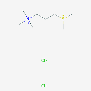 molecular formula C8H21Cl2NS B14645536 Dimethyl[3-(trimethylazaniumyl)propyl]sulfanium dichloride CAS No. 54289-29-1