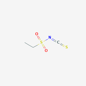 molecular formula C3H5NO2S2 B14645537 Ethanesulfonyl isothiocyanate CAS No. 52405-94-4