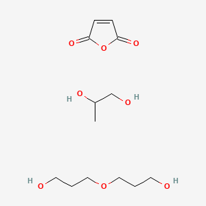 molecular formula C13H24O8 B14645559 Furan-2,5-dione;3-(3-hydroxypropoxy)propan-1-ol;propane-1,2-diol CAS No. 56083-98-8