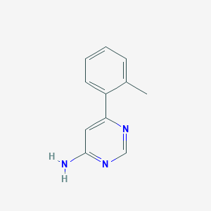 molecular formula C11H11N3 B1464557 6-(2-Methylphenyl)pyrimidin-4-amine CAS No. 1250404-24-0