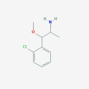 molecular formula C10H14ClNO B1464558 1-(2-Chlorophenyl)-1-methoxypropan-2-amine CAS No. 1092403-05-8