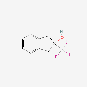 molecular formula C10H9F3O B1464559 2-(Trifluoromethyl)-2-indanol CAS No. 1250172-63-4