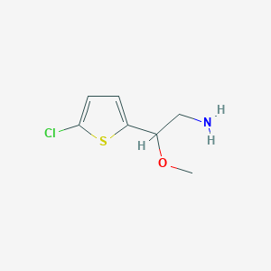 molecular formula C7H10ClNOS B1464562 2-(5-氯噻吩-2-基)-2-甲氧基乙胺 CAS No. 1250927-84-4