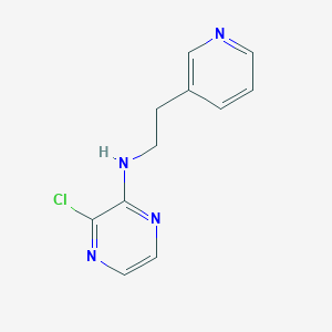 molecular formula C11H11ClN4 B1464564 3-chloro-N-[2-(pyridin-3-yl)ethyl]pyrazin-2-amine CAS No. 1248012-77-2