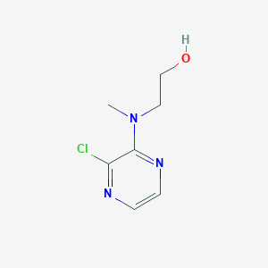 molecular formula C7H10ClN3O B1464566 2-[(3-Chloropyrazin-2-yl)(methyl)amino]ethan-1-ol CAS No. 1249072-73-8