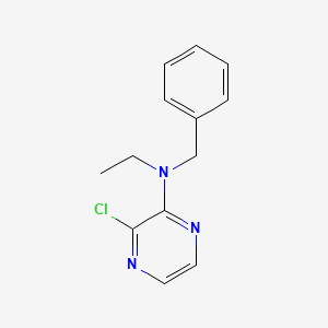 molecular formula C13H14ClN3 B1464567 N-benzyl-3-chloro-N-ethylpyrazin-2-amine CAS No. 1283466-16-9