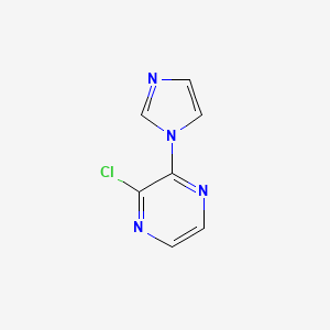2-Chloro-3-(1H-imidazol-1-YL)pyrazine