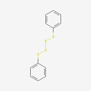 molecular formula C12H10S4 B14645742 Tetrasulfide, diphenyl CAS No. 53144-50-6